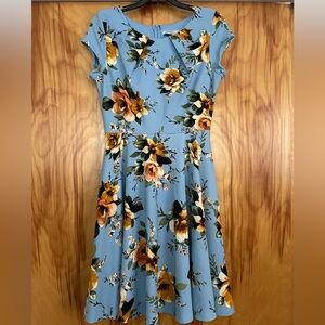 Blue Floral Jody Dress